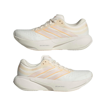adidas Women's Supernova Solution 3 Running Shoes in Chalk White/Acid Orange/Wonder Quartz AW26