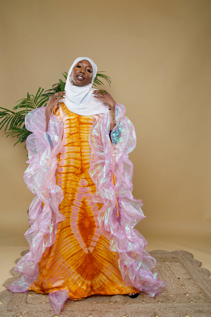 Adire bubu/kaftan gown