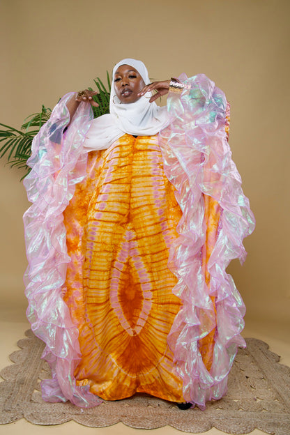 Adire bubu/kaftan gown