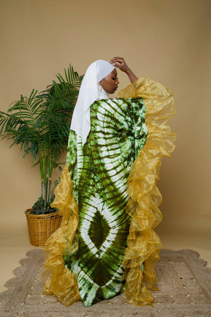 Adire bubu/kaftan gown.