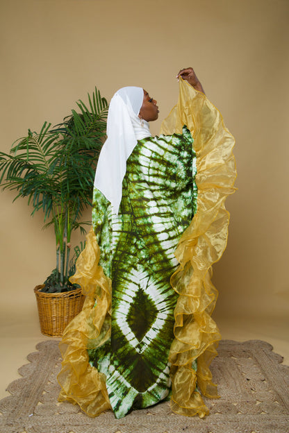 Adire bubu/kaftan gown.