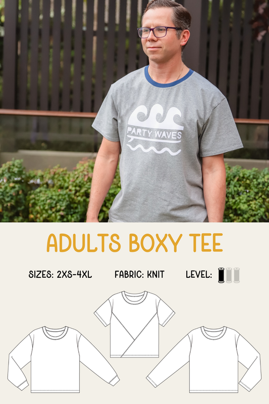 Adults Boxy Tee Pattern