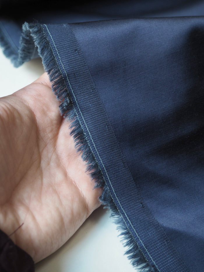 Aegean Blue Cotton/Viscose Satin