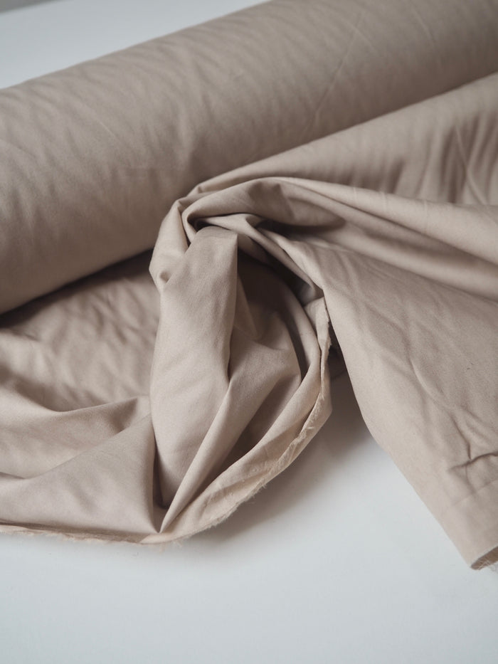 Almond Cotton Poplin