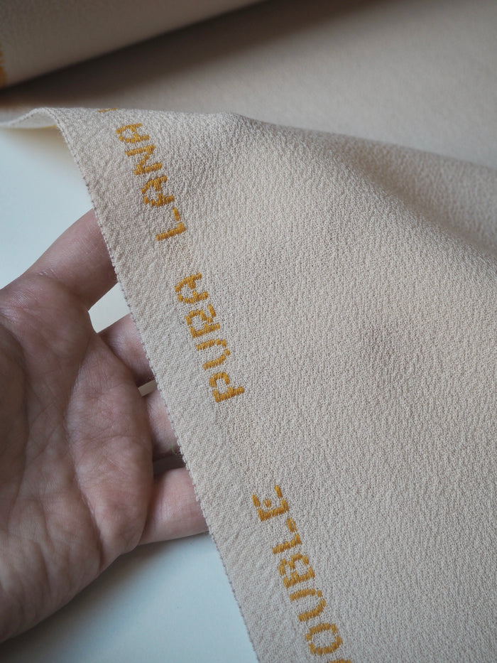 Almond Double Wool Crepe