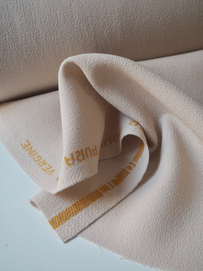 Almond Double Wool Crepe