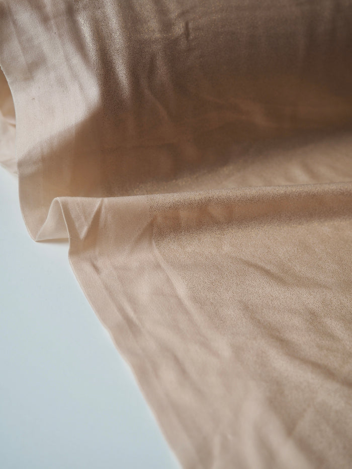 Almond Shimmer Lycra Jersey