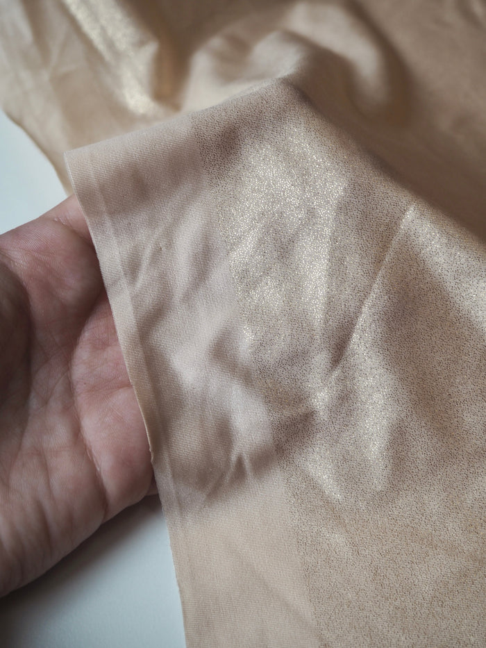 Almond Shimmer Lycra Jersey