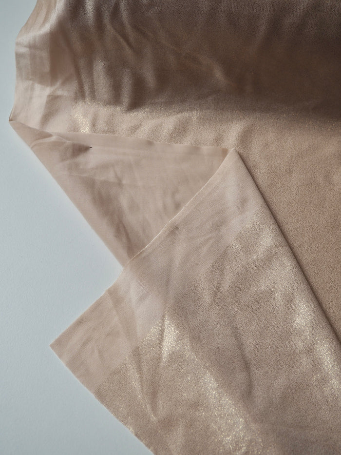Almond Shimmer Lycra Jersey