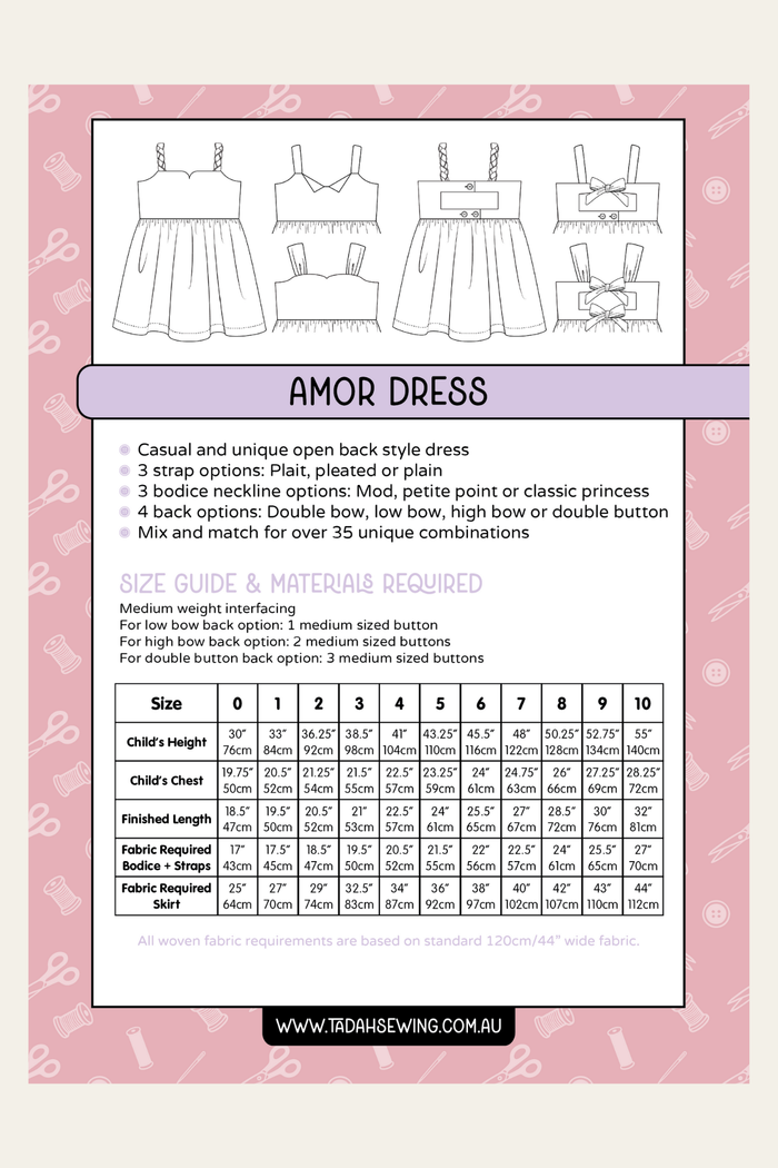 Amor Dress Sewing Pattern