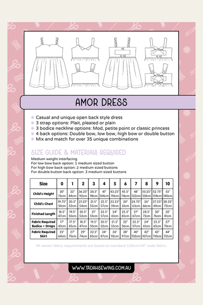 Amor Dress Sewing Pattern