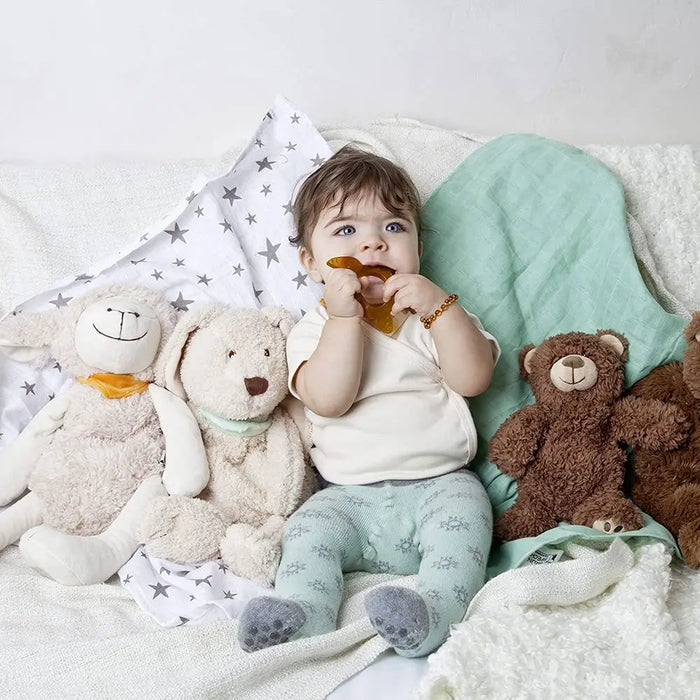 Anneau de dentition en caoutchouc naturel Grünspecht – Éléphant - Lilinappy