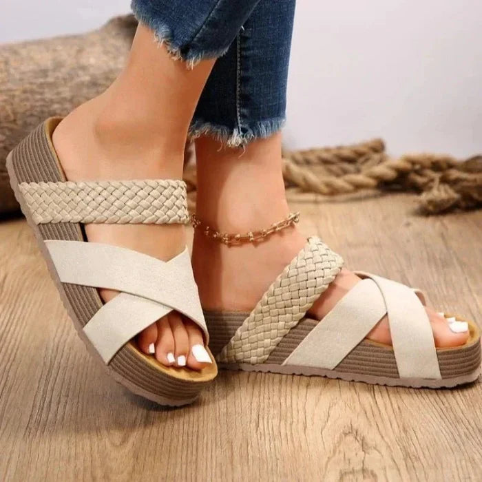 Ardelle | Braided Platform Comfort Sandals