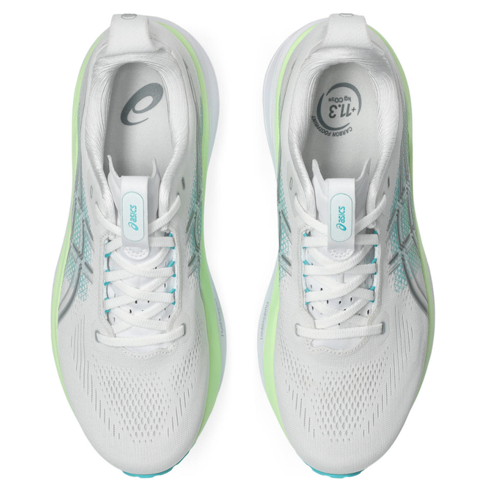ASICS Men's GEL-KAYANO 33 Running Shoes in White/Energy Aqua AW26