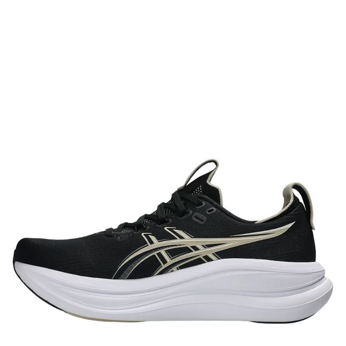 ASICS Men's GEL-NIMBUS 28 Running Shoes in Black/Feather Grey AW26