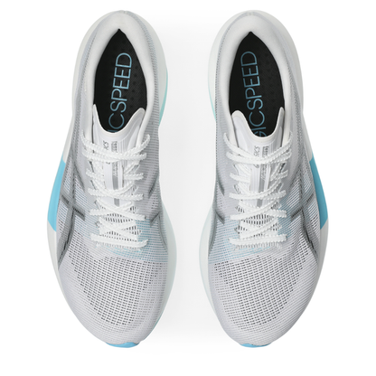 ASICS Unisex Magic Speed 5 Running Shoes in White/Pure Silver AW26