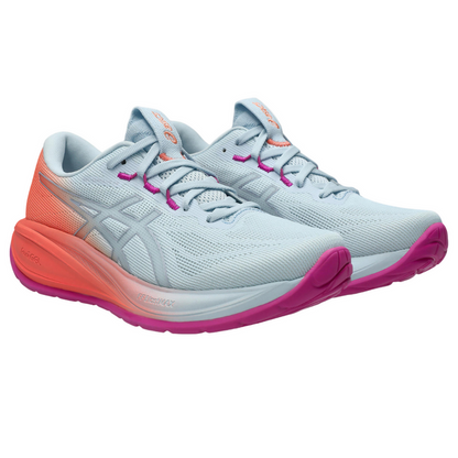 ASICS Women's GEL-CUMULUS 28 Sunny Sizzle Running Shoes in Sky/Sun Coral SS26