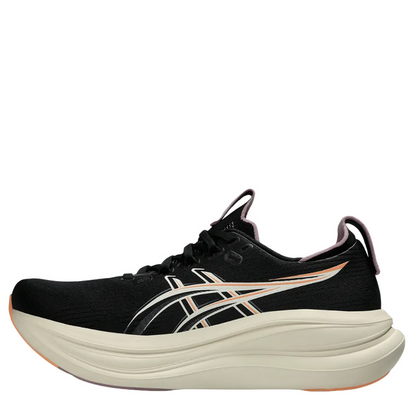 ASICS Women's GEL-NIMBUS 28 Running Shoes in Black/Taro Purple AW26