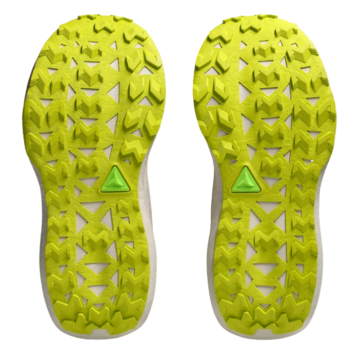ASICS Women's TRABUCO MAX 5 Trail Running Shoes in Mineral Beige/Aurora Green, outsole