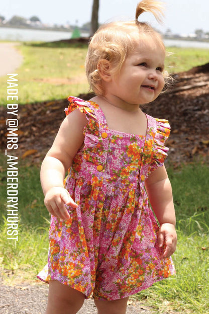 Baby Back to Front Dress & Romper Sewing Pattern