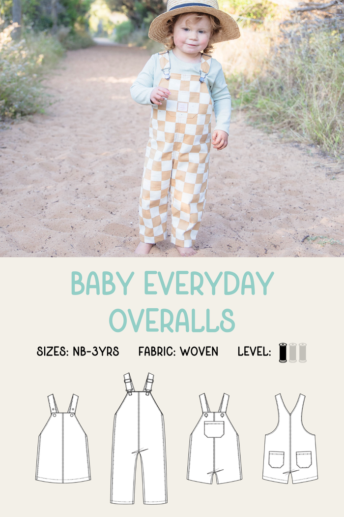 Baby Everyday Overalls Sewing Pattern