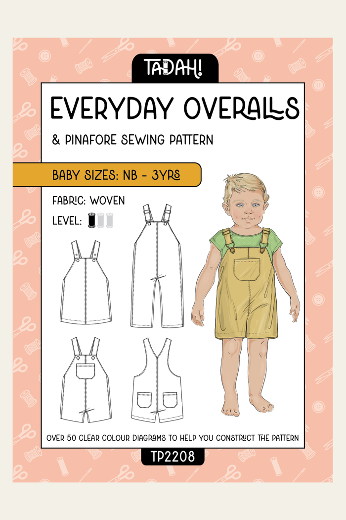 Baby Everyday Overalls Sewing Pattern