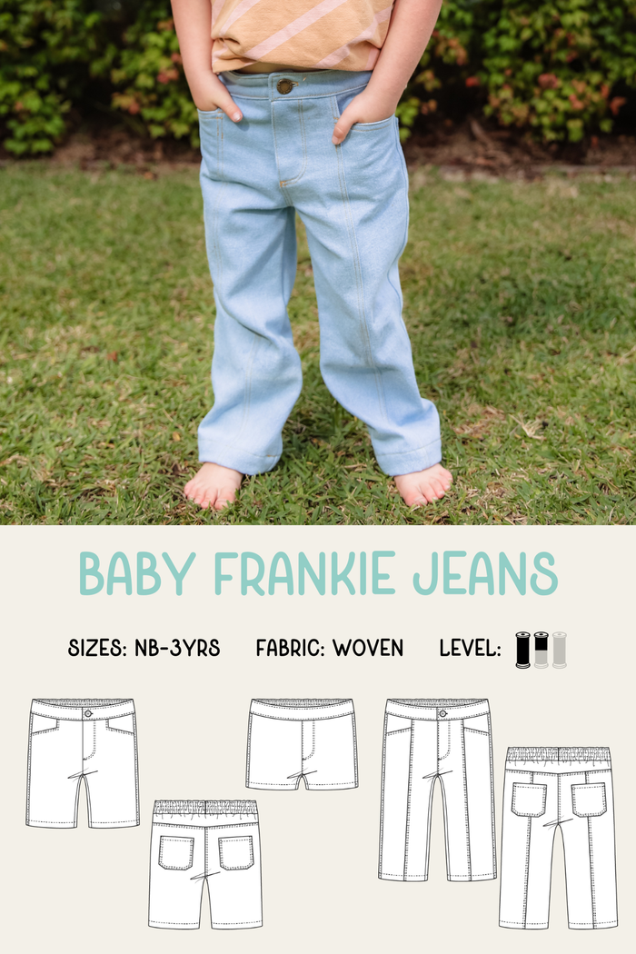 Baby Frankie Jeans Sewing Pattern