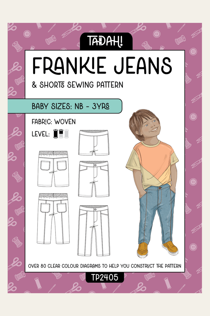 Baby Frankie Jeans Sewing Pattern