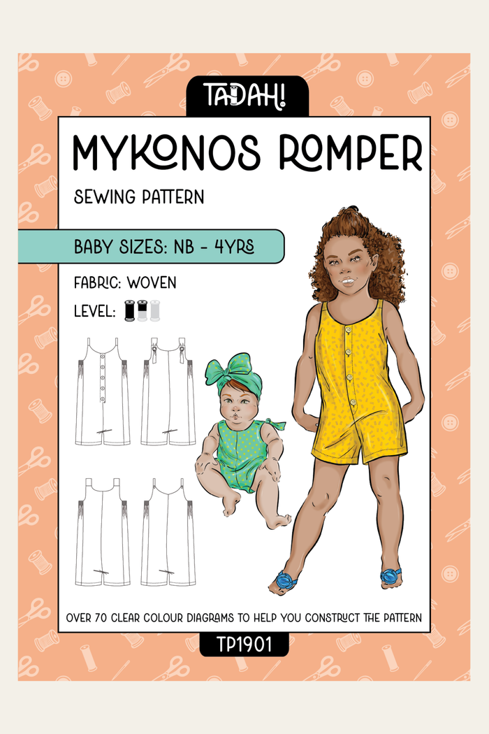 Baby Mykonos Romper Sewing Pattern