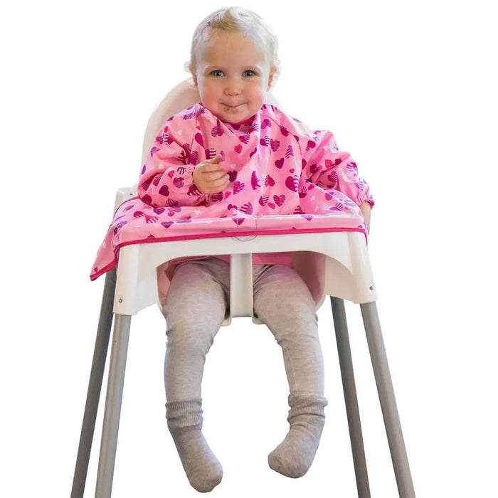 Bavoir à ventouses Cover et Catch Tidy Tot - Hearts - Lilinappy