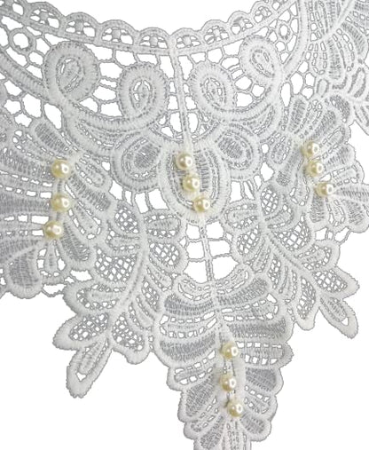 Ani Accessories Beaded Beauty Lurex neckline with intricate bead detailing and lurex shine for designer ethnic dresses