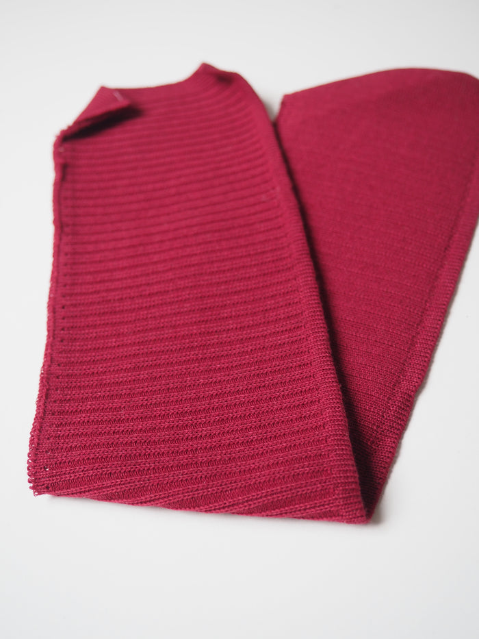 Berry Cotton Ribbed Cuff 9cm