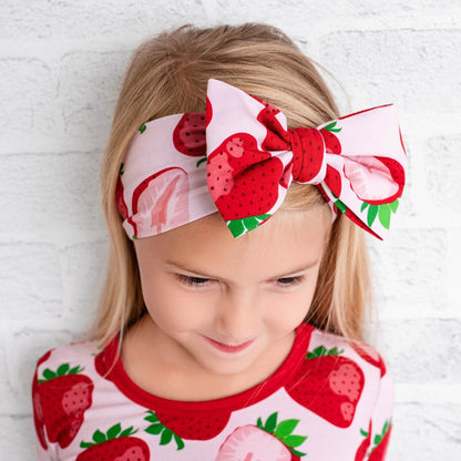 Berry Sweet (Strawberry) Bow - Jammie Session