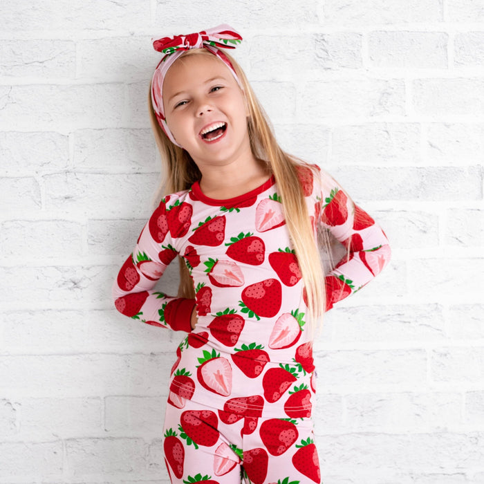 Berry Sweet (Strawberry) Long Sleeve PJ's - Jammie Session