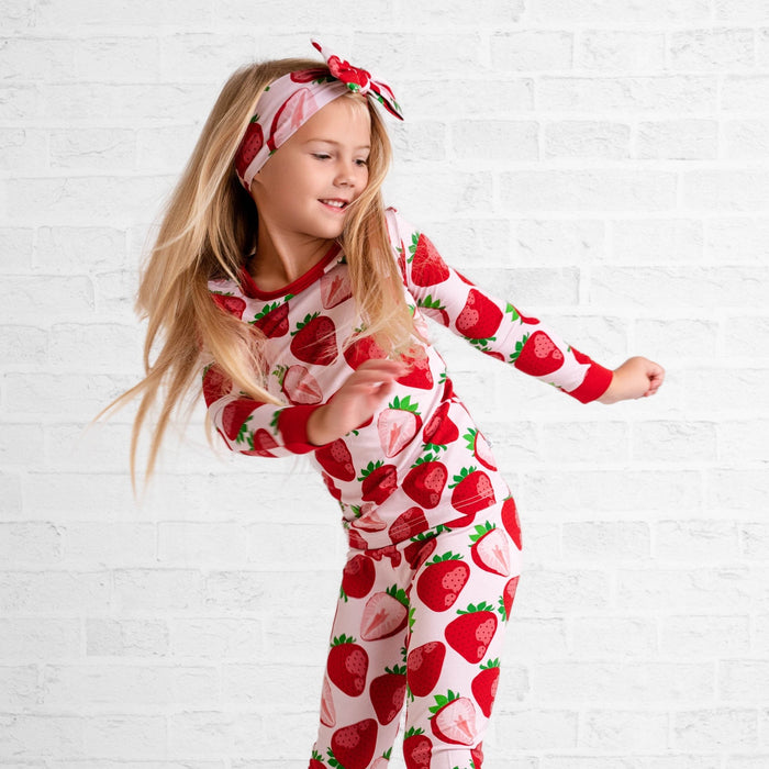 Berry Sweet (Strawberry) Long Sleeve PJ's - Jammie Session