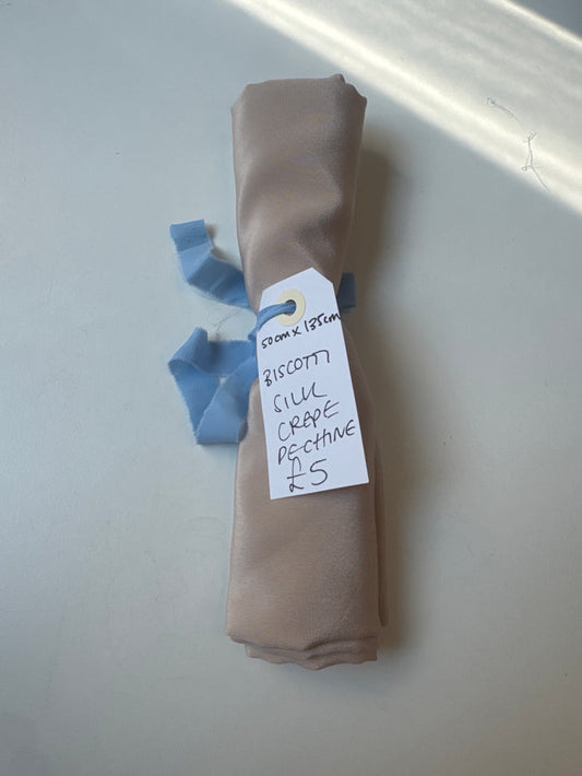 Biscotti Silk Crepe de Chine Remnant