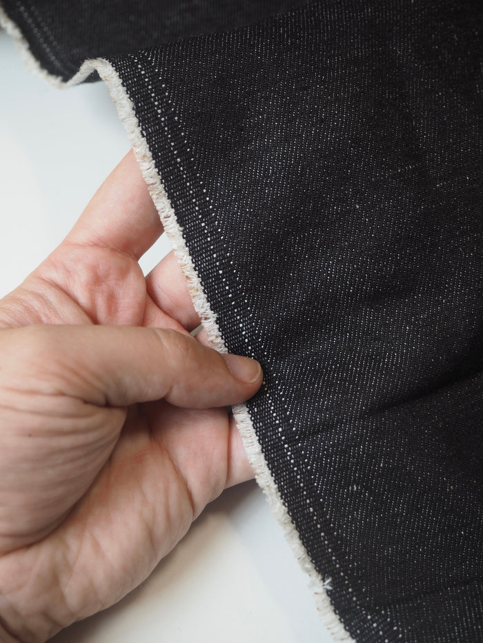 Black Cotton Denim 11oz