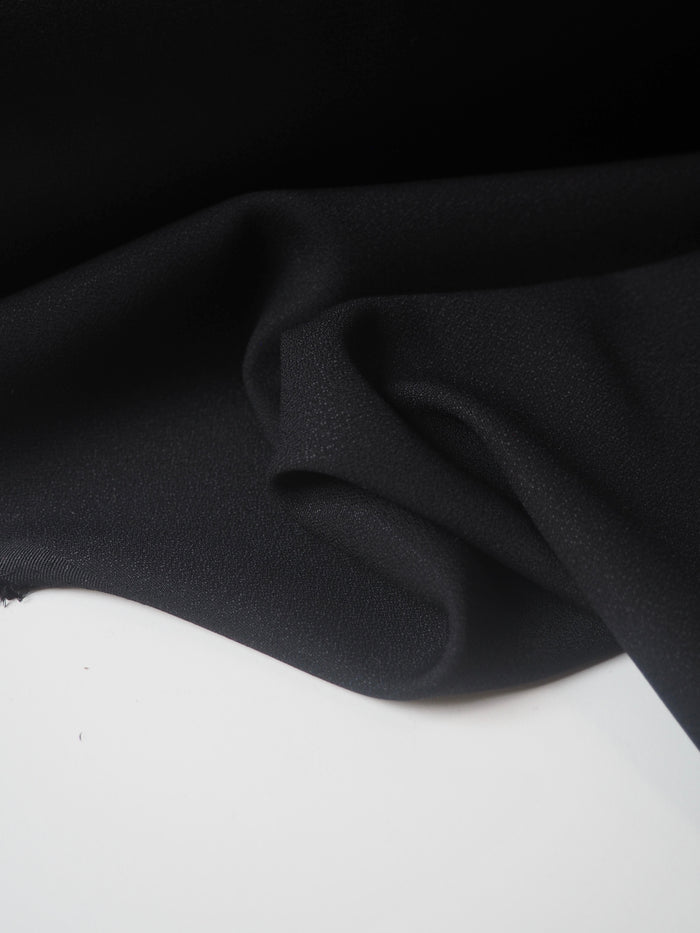 Black Crepe-Back Satin