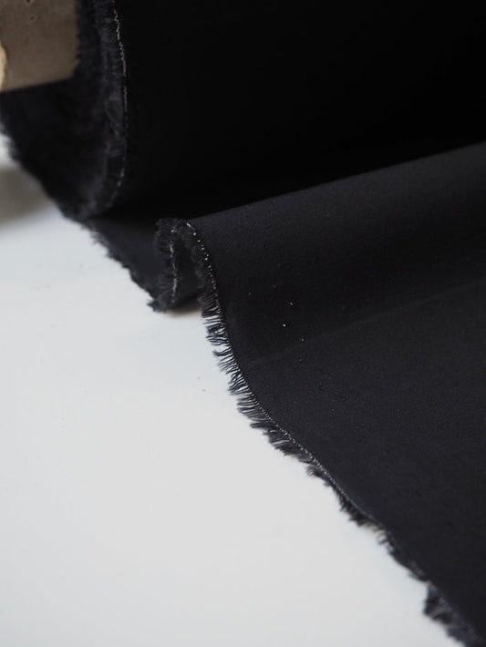 Black Heavy Cotton Poplin