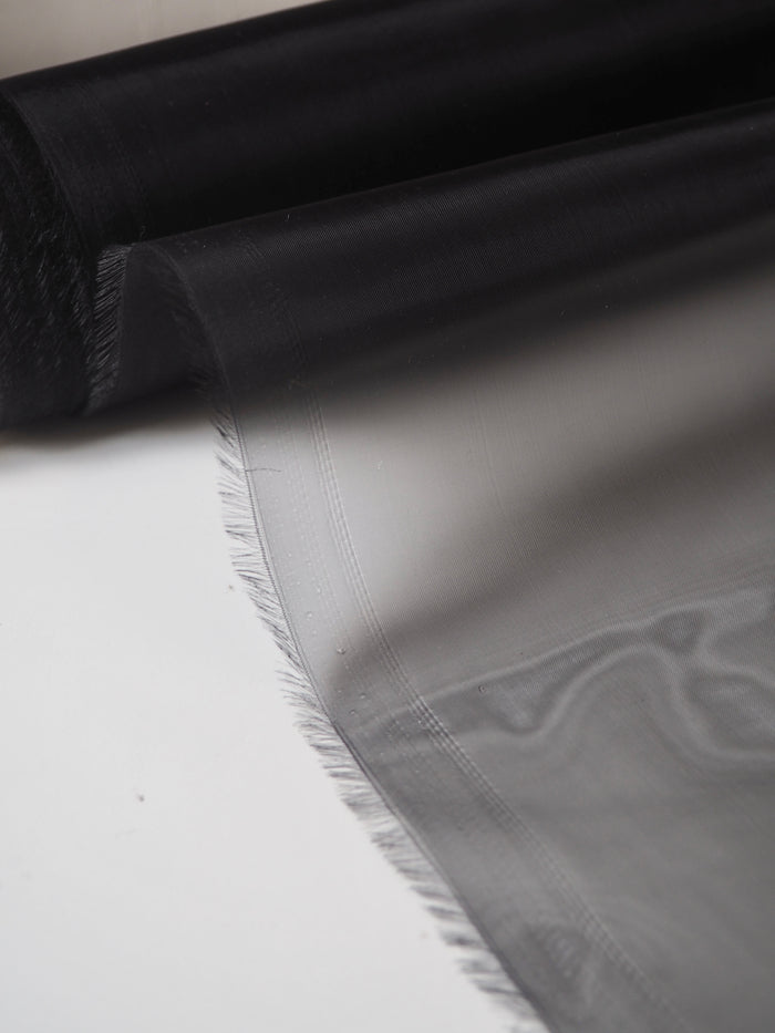 Black Heavy Organza