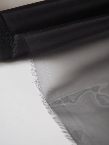 Black Heavy Organza