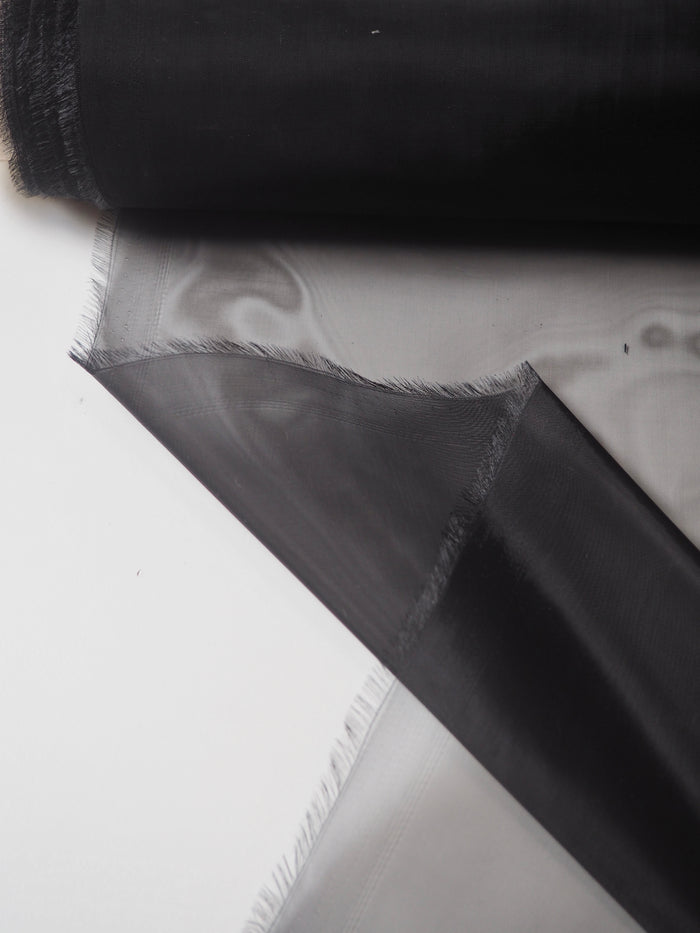 Black Heavy Organza