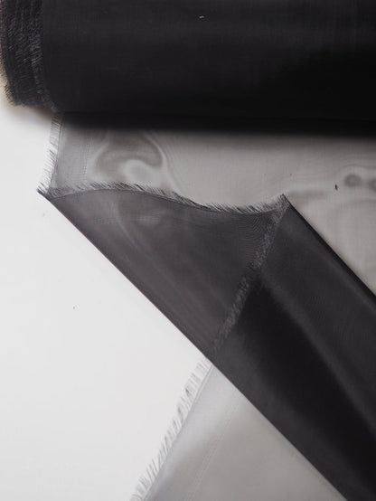 Black Heavy Organza