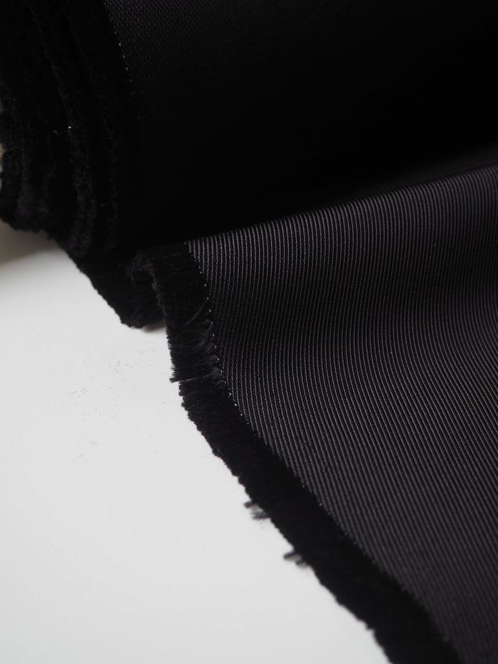 Black Heavy Viscose Twill