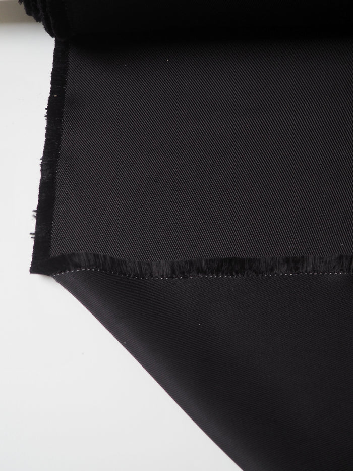 Black Heavy Viscose Twill