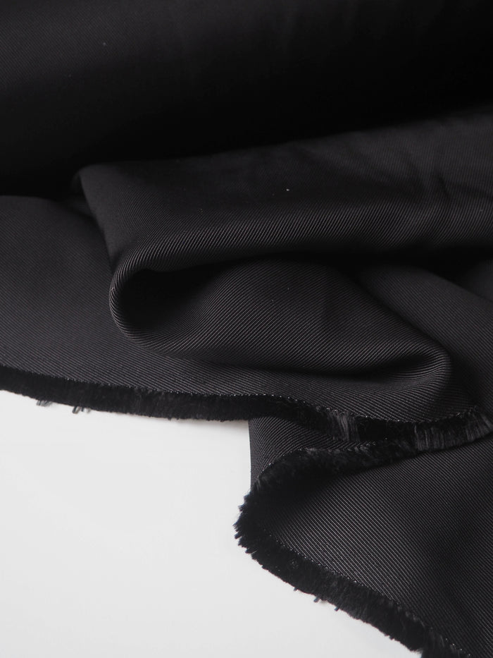 Black Heavy Viscose Twill