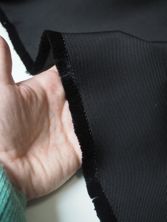 Black Heavy Viscose Twill