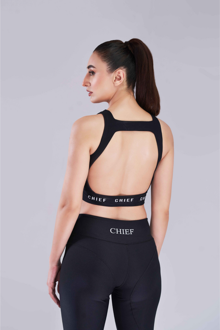 Black Level Up Sports Bra