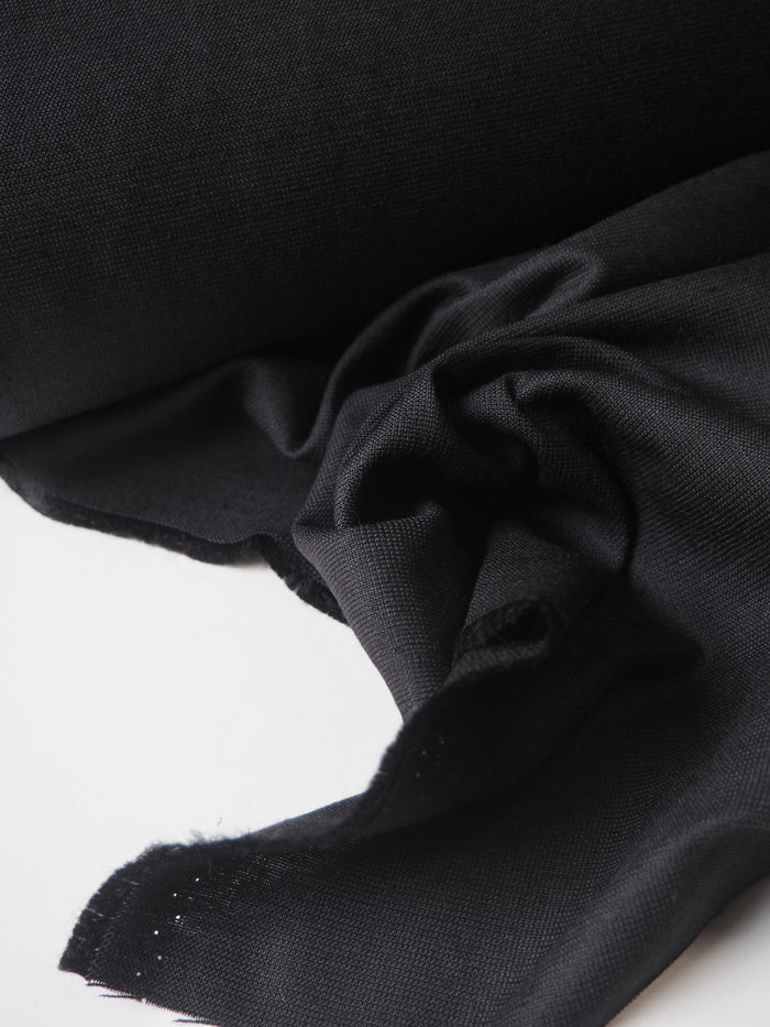Black Lightweight Linen/Viscose Canvas