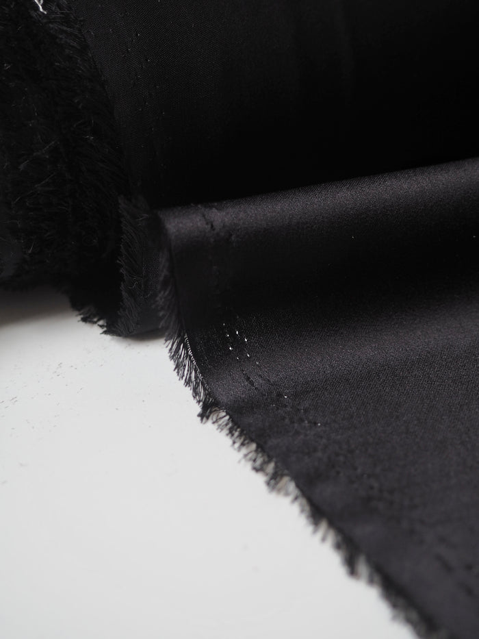 Black Lightweight Satin